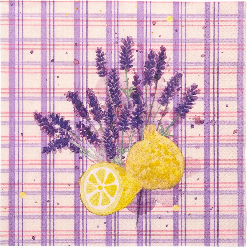 Set con 20 Servilletas Provence de 3 capas
