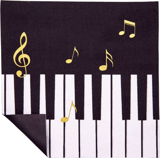 Estuche para lentes  - Noten allover - con pano de limpieza - Un must have para los amantes de la música