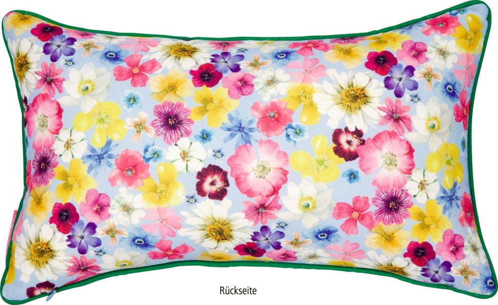 Precioso Cojín GardenLove de 42x26 cm - Trae flores coloridas en tonos vivos a tu hogar