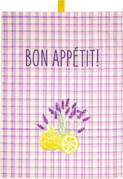 Pano de cocina Bon Appétit de 100 % algodón