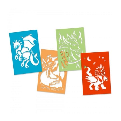 Dino World - Tarjetas Magic Scratch  DRAGON  - Raspado mágico con dragones