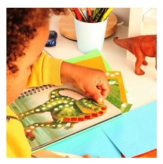 Dino World Sticker Your Picture - con tapa dura y cierre magnético - creando dinos