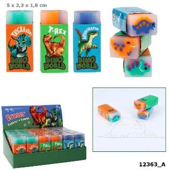Dino World - Goma de borrar de gelatina