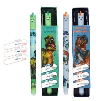 Â¡Escribir, borrarn y volver a escribir - Practico bolígrafo de gel borrable de Dino World