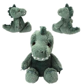 Peluche T-Rex Floppy muy suavecito en verde de 25 cm  Dino World