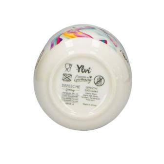 Taza de porcelana Hello Love sin asa con tierno diseno de unicornio y cajita de regalo - Ylvi