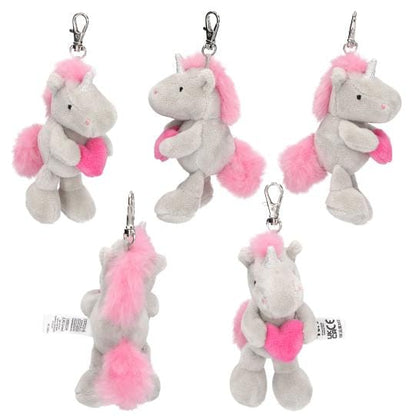 Lindo Llavero de peluche unicornio - elige el tuyo