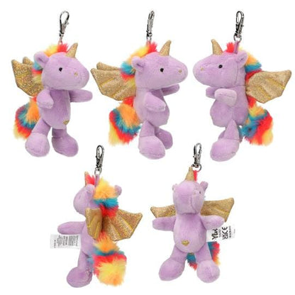Lindo Llavero de peluche unicornio - elige el tuyo