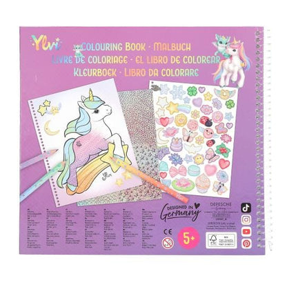 Libro para colorear dragones de la suerte y con 3 lápices gruesos multicolor