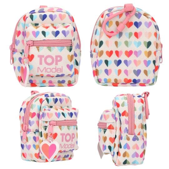 TOPModel Micro mini mochila con carabina con lapiz, goma de borrar y un mini bloc