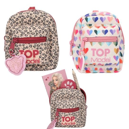 TOPModel Micro mini mochila con carabina con lapiz, goma de borrar y un mini bloc