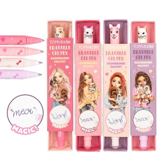 TOPModel bolígrafo de gel borrable FUR EVER FRIENDS - ¡Escribir, borrar, corregir