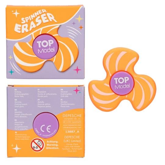TOPModel - Fidget spinner borrador - rotan y borran