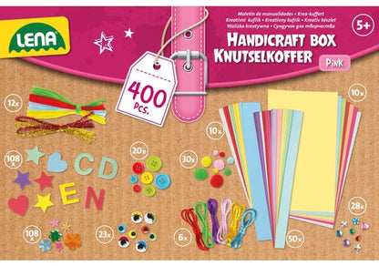 Kit de manualidades pink con 400 piezas de LENA -