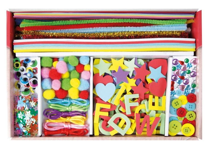 Kit de manualidades pink con 400 piezas de LENA -