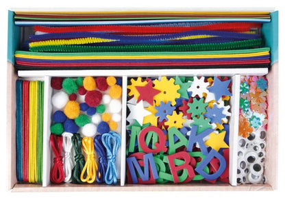 Kit de manualidades azul con 400 piezas de LENA