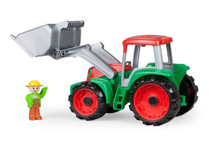 TRUXX Tractor de 34 cm y figura para jugar - con ejes de acero galvanizados