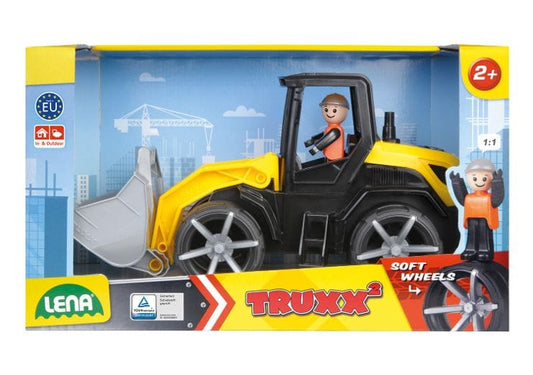 Cargadora de pala TRUXX² de 36 cm de largo con figura para jugar - pala con seguro y mango