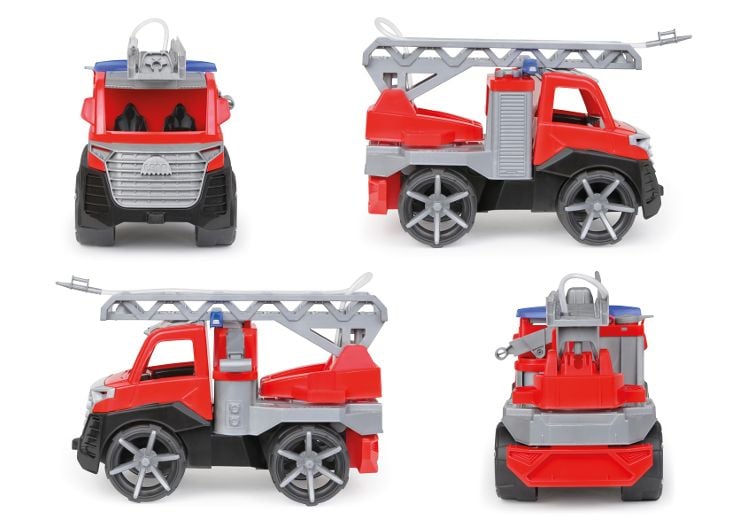 TRUXX² Bomberos de 28 cm con tanque de agua y función de pulverización - escalera totalmente móvil