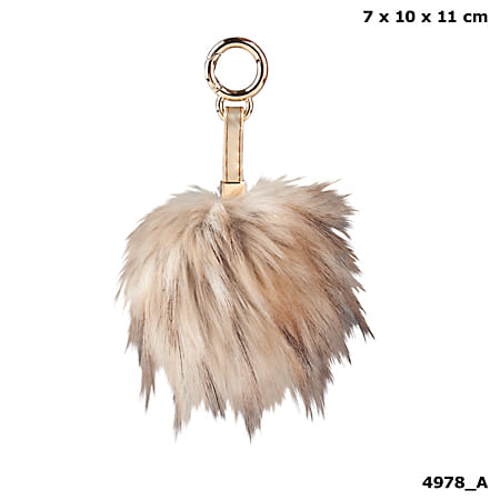 Llavero pompon  Love  en beige de Top Model