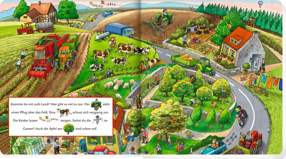 Busca busca Meine ersten Wimmelbilder - Auf dem Land - En el campo - Textos en alemán