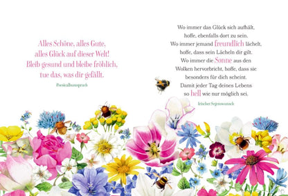 Librito Ich wünsch dir Gesundheit, Glück und Froh - Te deseo salud, felicidad y alegría - Textos en alemán