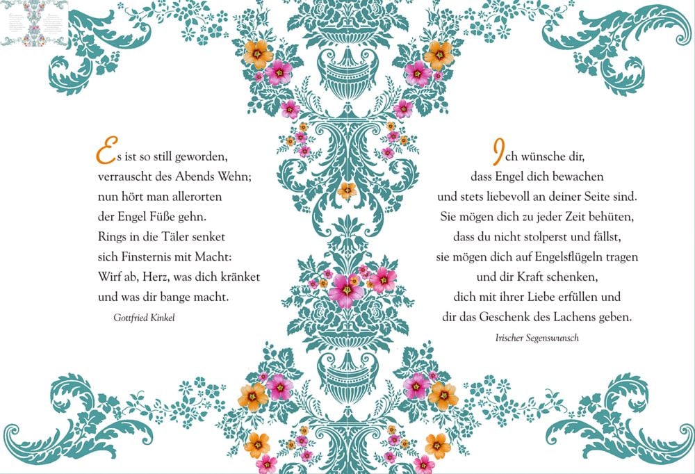 Librito Ein Engel möge dich beschützen - Que un ángel te proteja - Textos en alemán