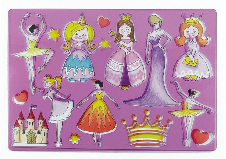 2 Plantillas para dibujar princesas y hadas
