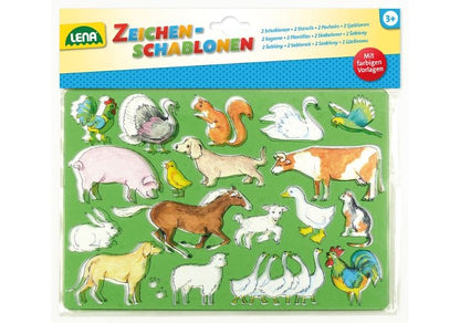 2 Plantillas de dibujo de caballos y gatos