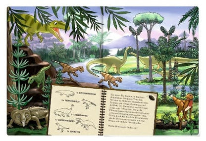 Mein riesengrosses Wimmel-Such-Buch: Dinosaurier & Co. - Texto en Aleman