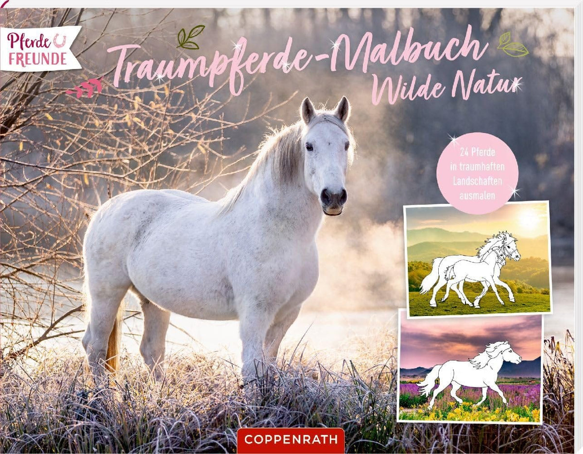 Colorea 24 caballos en paisajes de ensueno - para todos los amantes de los caballos