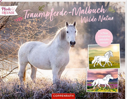 Colorea 24 caballos en paisajes de ensueno - para todos los amantes de los caballos