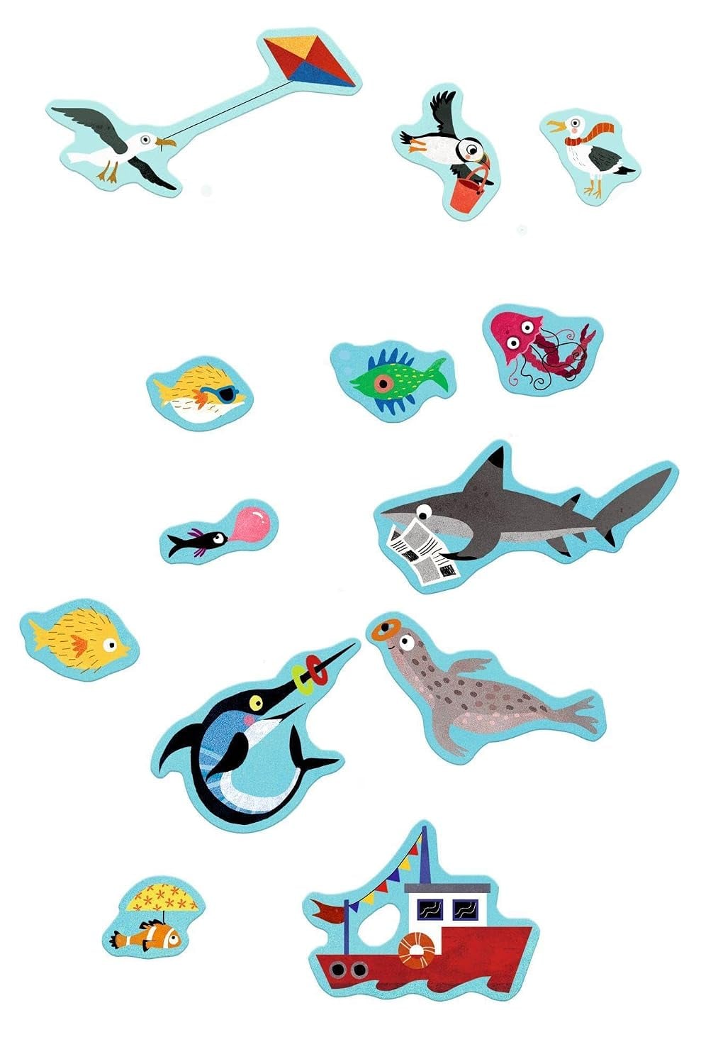 Mundo de pegatinas de objetos ocultos – En el mar con más de 300 pegatinas