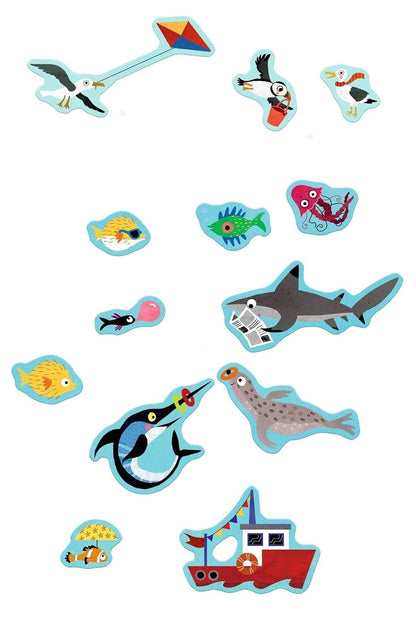 Mundo de pegatinas de objetos ocultos – En el mar con más de 300 pegatinas