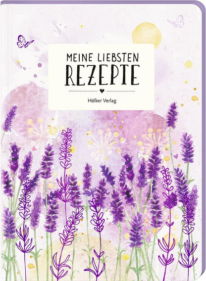 Libreta para anotar recetas - Meine liebsten Rezepte - Mis recetas favoritas - Lavanda