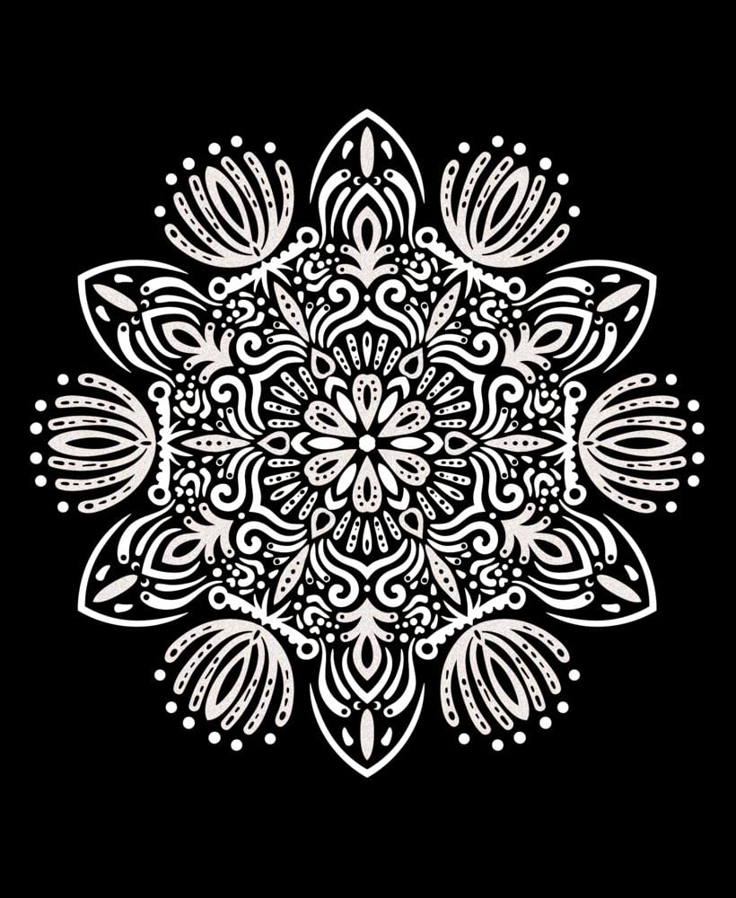 Mandalas de Magia del Espíritu y del Alma - Libro para Colorear con Brillo
