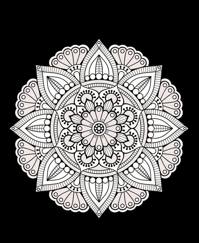 Mandalas de Magia del Espíritu y del Alma - Libro para Colorear con Brillo