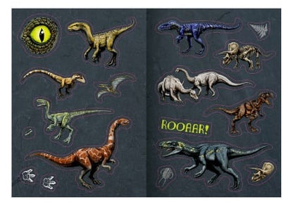Librito con más de 60 stickers de T-Rex World