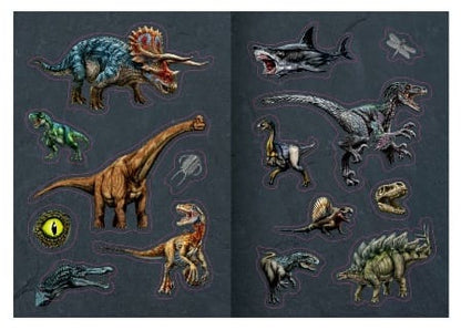 Librito con más de 60 stickers de T-Rex World