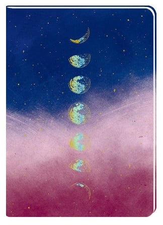 Cuaderno DIN A5 - Tus deseos para el universo - Con cuadrícula de puntos