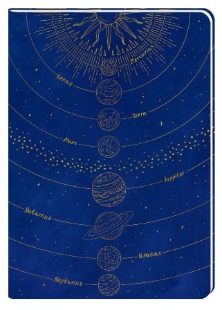 Cuaderno DIN A5 - Tus deseos para el universo - Con cuadrícula de puntos