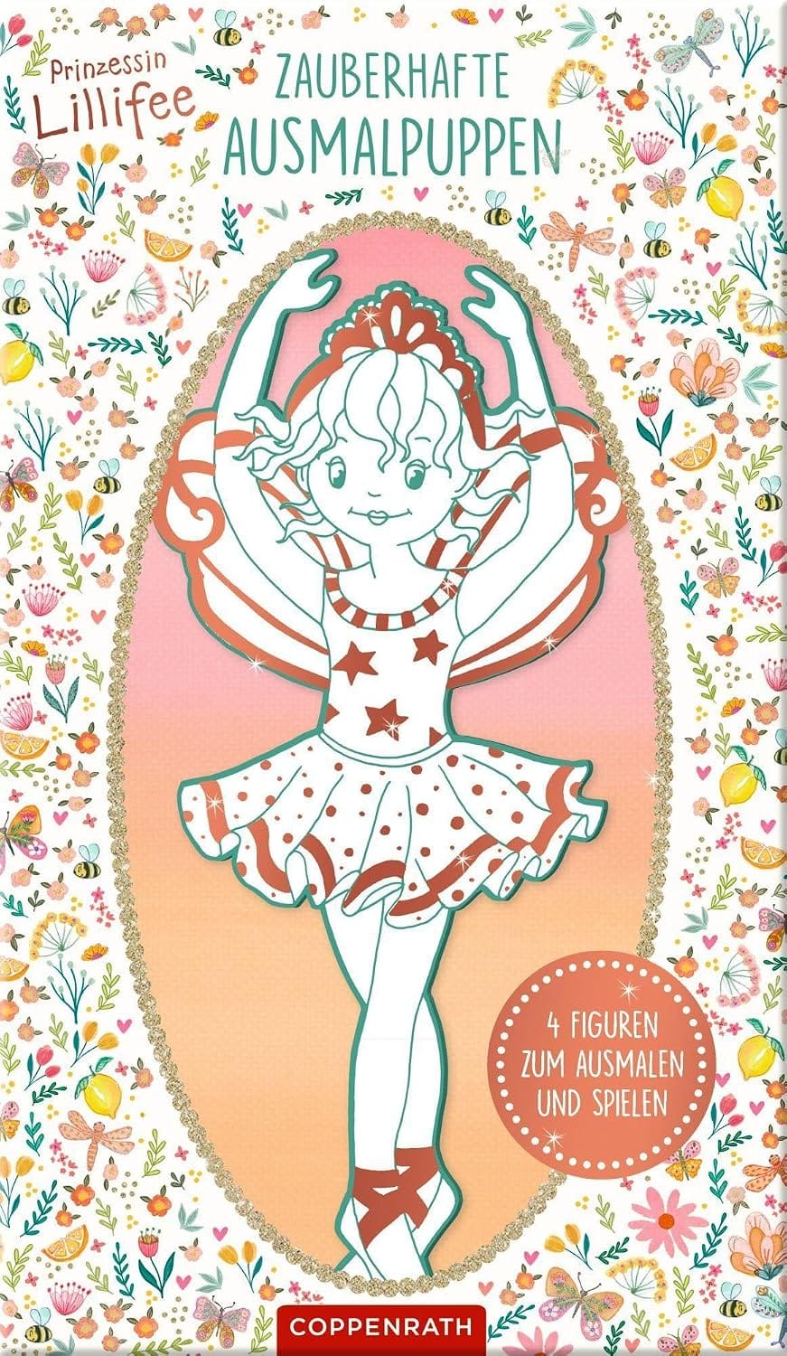 Set con 4 figuras de la hadita princesa Lillifee para colorear y jugar