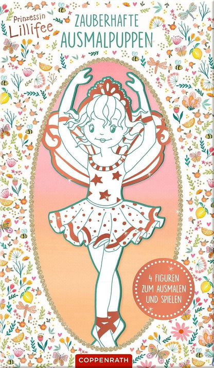 Set con 4 figuras de la hadita princesa Lillifee para colorear y jugar