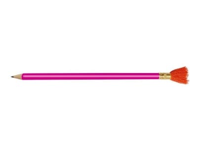 Bonito lapiz con pom pom en dos disenos - All about pink