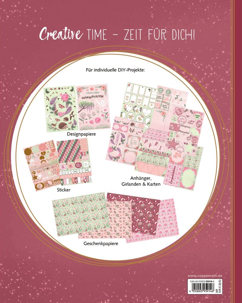 Libro creativo de papel para diseno de Garden Glory - Sumérgete en el mundo del diseno con estilo