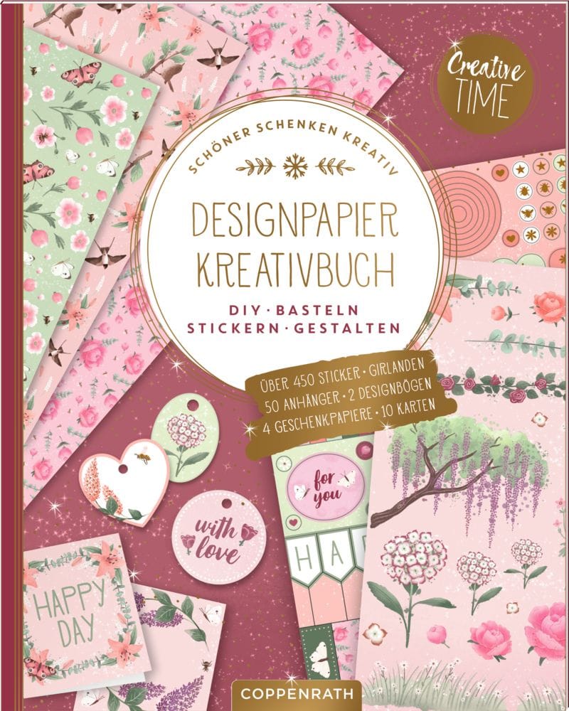 Libro creativo de papel para diseno de Garden Glory - Sumérgete en el mundo del diseno con estilo