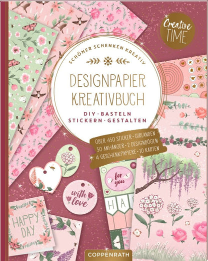 Libro creativo de papel para diseno de Garden Glory - Sumérgete en el mundo del diseno con estilo