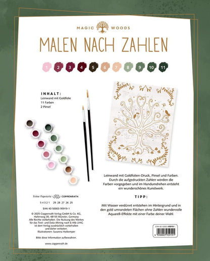 Pintar por números en lienzo - Bosques Mágicos - Malen nach Zahlen auf Leinwand Magic Woods