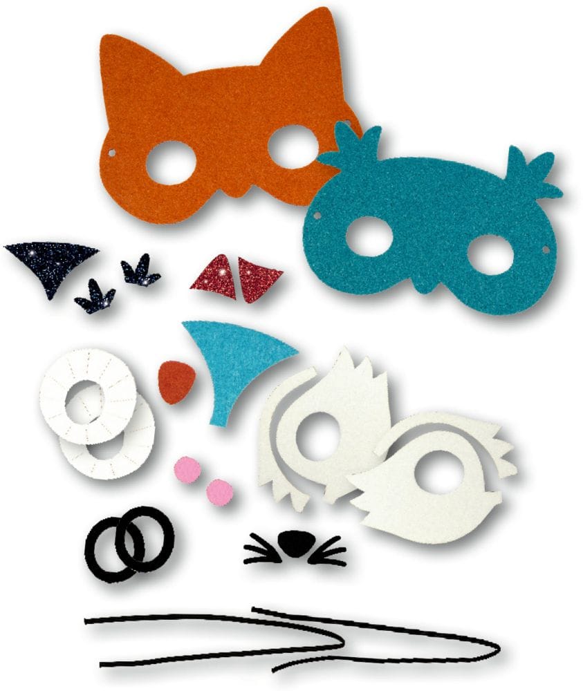 Crea tu máscara de fieltro del Zorro y Búho - ¡Diversión de manualidades para pequenos artistas