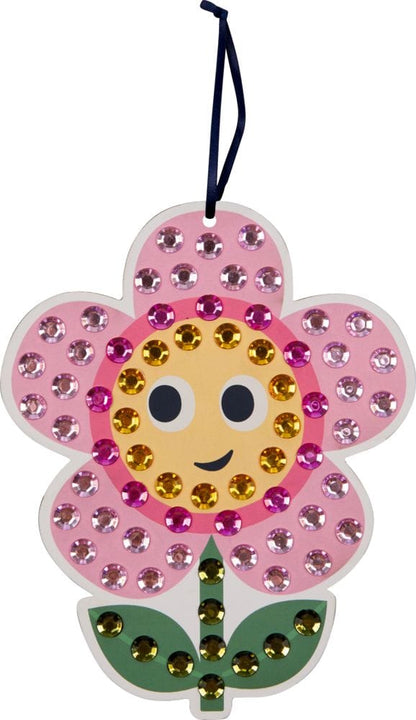 Mi pequeno set de manualidades - Colgante de diamantes - Flor y Gato